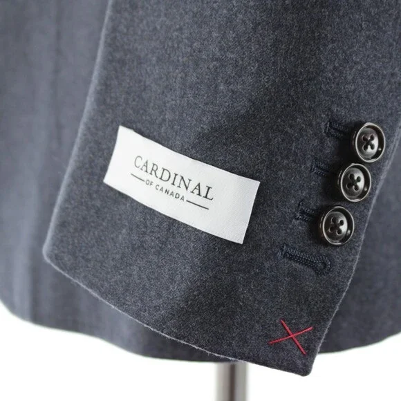 Cardinal of Canada NWT Wool Sport Coat Size 46R US In Blue & Gray Melange